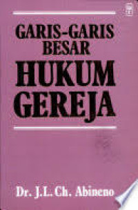 Image of Garis-garis Besar Hukum Gereja (Trawas)