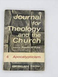 Image of Journal For Theology And The Church : apocalypticism (Trawas)
