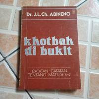 Image of Khotbah Di Bukit : catatan-catatan tentang Matius 5-7 (Trawas)