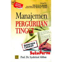 Image of Manajemen Perguruan TInggi: beberapa catatan (Trawas)