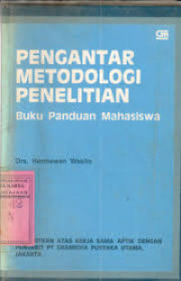 Image of Pengantar Metodologi Penelitian ; buku panduan mahasiswa (Trawas)