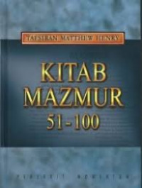 Image of Tafsiran Matthew Henry ; Kitab Mazmur 51-100 (Trawas)