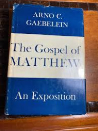 Image of The Gospel Of Matthew : An Exposition (Trawas)