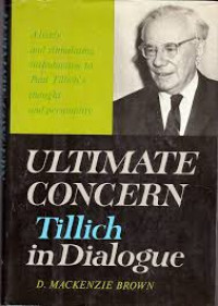 Image of Ultimate Concern ; Tillich In Dialogue (Trawas)