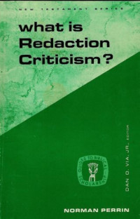 Image of What Is Redaction Criticism ? (Trawas)